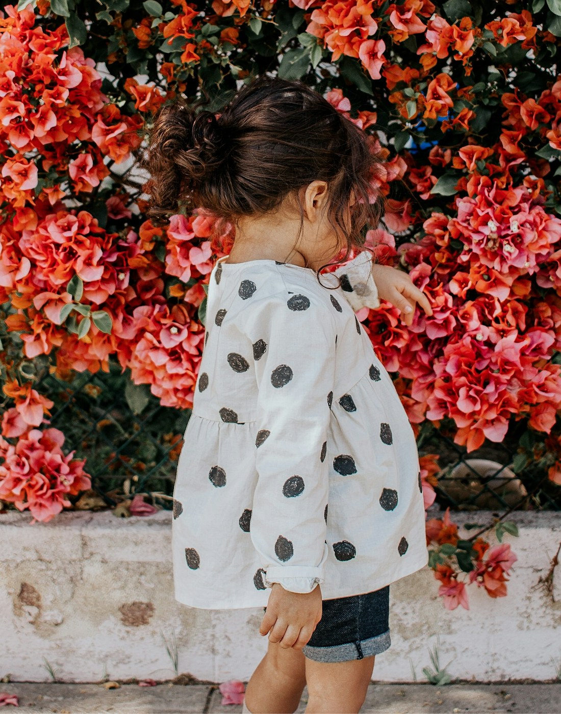 A child playing outdoors